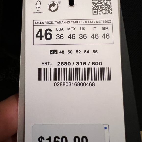 Mens Zara suite blazer size 36 - Picture 4 of 4